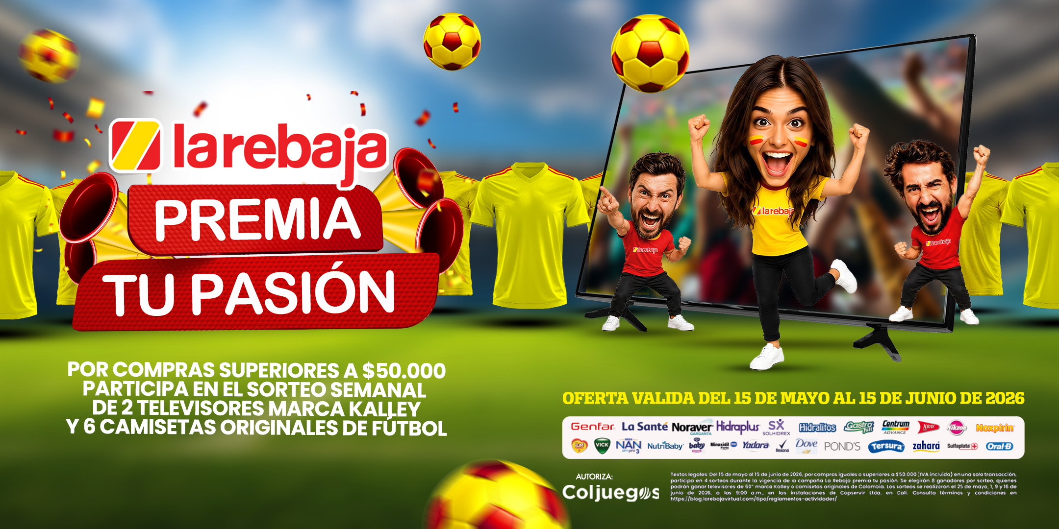 Pieza de la campaña Premia tu Pasión de La Rebaja